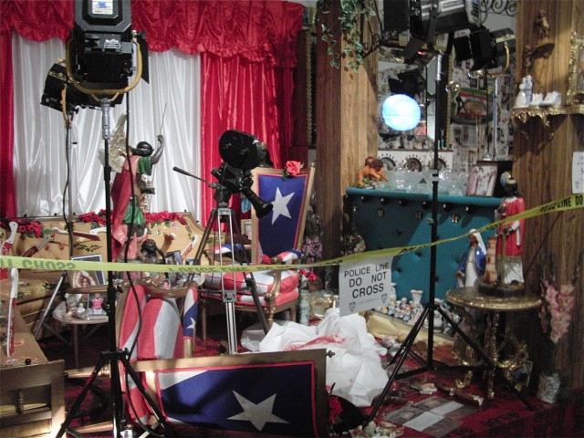 Pepón Osorio, “The Scene of the Crime (Whose Crime?),” detail, mixed mediums, 1993 (photo by twi-ny/mdr)