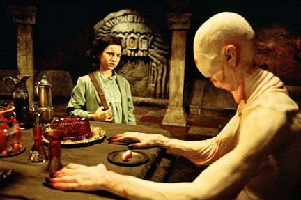 Ofelia meets the Pale Man in Del Toro fairy tale