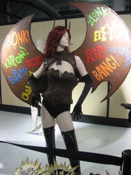 Michael Plosky and Martin Howard added a bang to last year's event with “Batgirl,” designed for the fashion section of the Chocolate Show (photo by twi-ny/mdr)