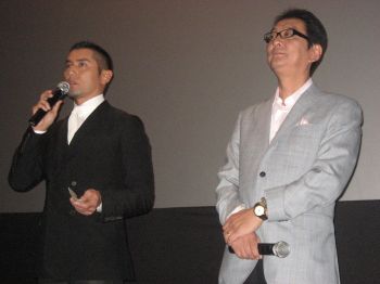 Masahiro Motoki and Yojiro Takita screened DEPARTURES at Tribeca (photo by twi-ny/mdr)