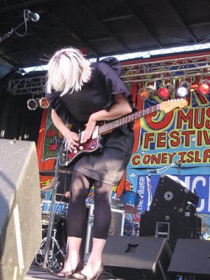 raveonettes3 Sharin Foo will attack her bass at three area shows (photo by twi-ny/mdr)