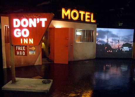 Tracy Snelling’s “Woman on the Run” is on view at Smack Mellon, part of Brooklyn smART tour