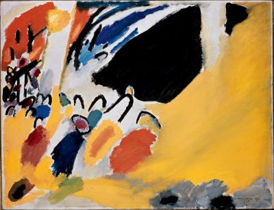 Vasily Kandinsky, “Impression III (Concert) (Impression III [Konzert]),” oil and tempera on canvas, January 1911 (Courtesy Städtische Galerie im Lenbachhaus, Munich)