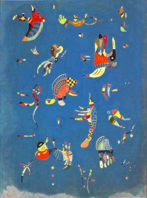 Vasily Kandinsky, “Sky Blue (Bleu de ciel), oil on canvas, March 1940 (Photo: Philippe Migeat, courtesy Collection Centre Pompidou, Paris, diffusion RMN)