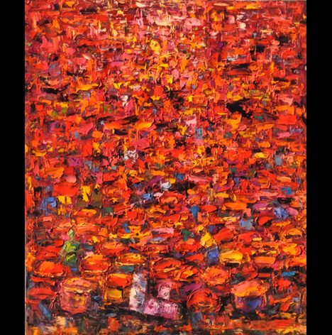 artexpo2010 Stanley Agbontaen’s “Village Market” will be among the thousands of works at Artexpo this weekend