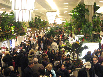 People will be flocking to Macy’s to welcome the annual spring flower show back to town (photo by twi-ny/mdr)