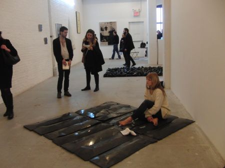 michael dean Be sure to take a page from Michael Dean as part of “The Floor Is the Object” (photo by twi-ny/mdr)