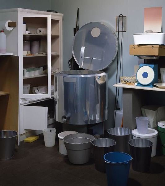 slash Thomas Demand, “Shed,” C-print on diasec / courtesy 303 Gallery and the Wolkowitz Collection