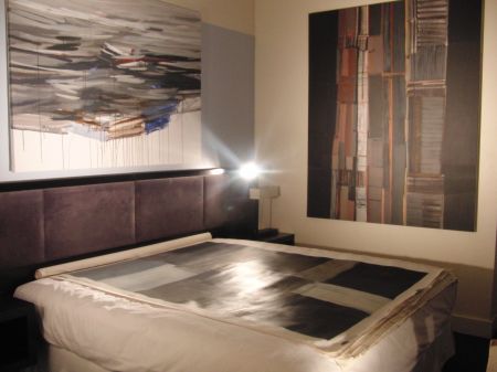 Irish-born New York City artist Nuala Clarke scored the caboose at Fountain and a shiny hotel room at Verge (photo by twi-ny/mdr)
