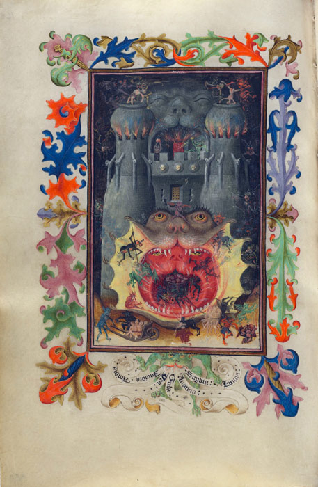“Mouth of Hell,” Hours of Catherine of Cleves, in Latin, Netherlands, Utrecht, Illuminated by the Master of Catherine of Cleves, ca. 1440