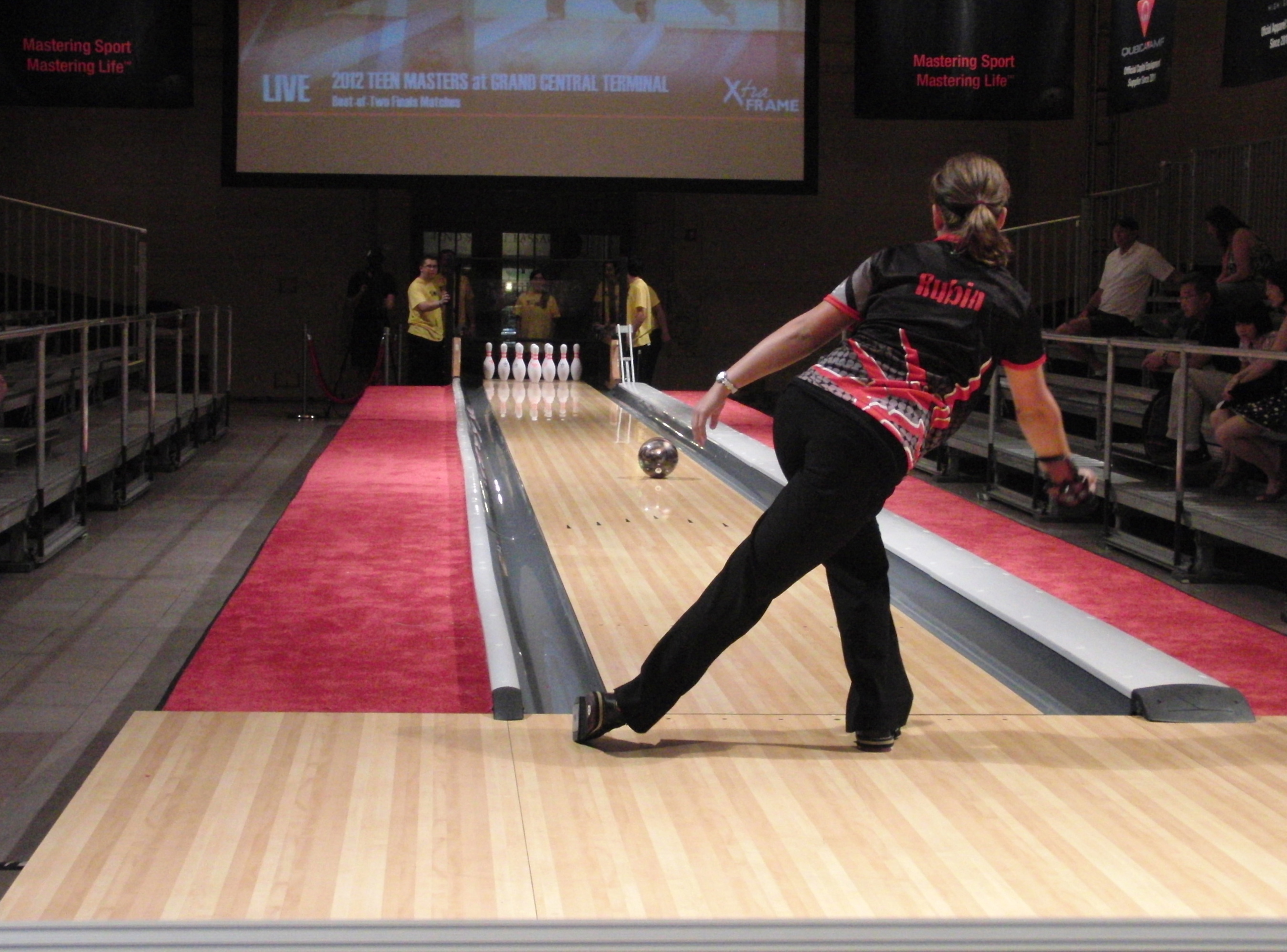 Bowling in Grand Central Terminal