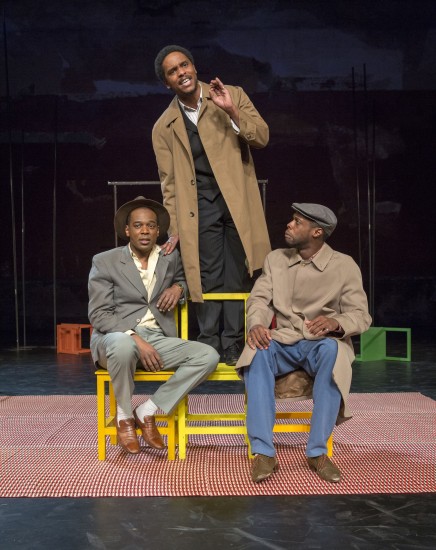 Three friends talk about life and love in South African drama THE SUIT (photo by Richard Termine)
