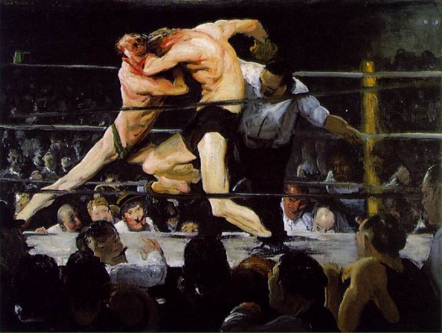 George Bellows, “Stag at Sharkey’s,” oil on canvas, 1909 (The Cleveland Museum of Art, Hinman B. Hurlbut Collection)