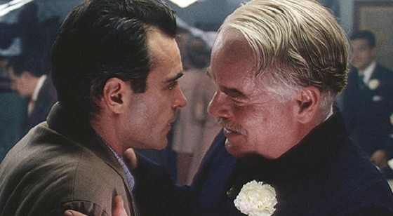 Joaquin Phoenix and Philip Seymour Hoffman form a unique bond in Paul Thomas Anderson's THE MASTER