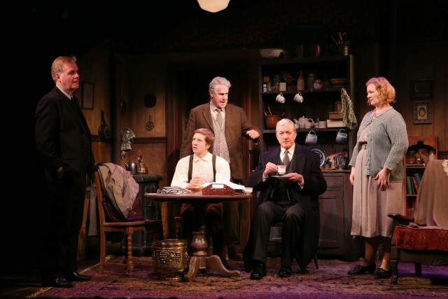 Revival of Hugh Leonards Tony-winning play is at the Irish Reps temporary home in Union Square  (photo by Carol Rosegg)
