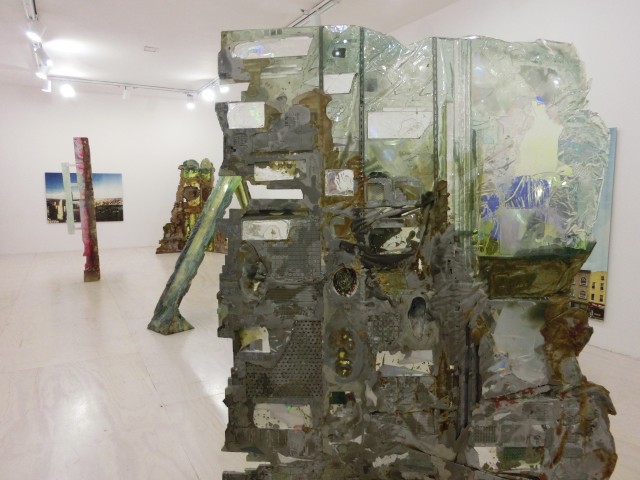 Amy Brener repurposes found items into memory sculptures  at “Greater New York ”show at MoMA PS1 (photo by twi-ny/mdr)