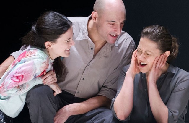 Phoebe Fox, Mark Strong, and Nicola Walker star as a family about to face some ugly truths in A VIEW FROM THE BRIDGE 