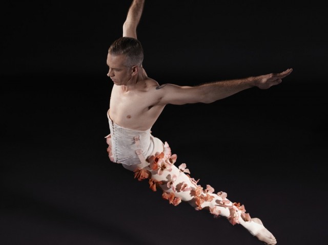 Longtime Stephen Petronio Company dancer Gino Grenek will dance the male solo in MIDDLESEXGORGE at the Joyce this week (photo by Sarah Silver)