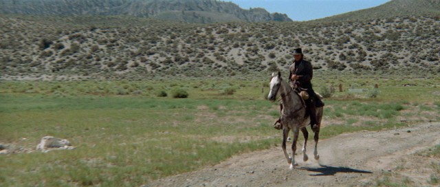 Clint Eastwood is a mysterious man with a plan as he gallops into Bryant Park on August 8 for a screening of HIGH PLAINS DRIFTER
