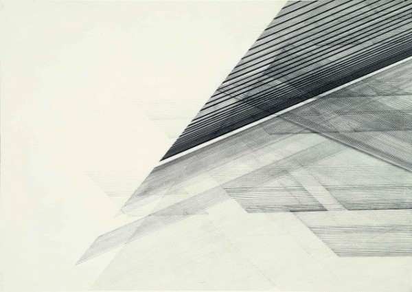 Nasreen Mohamedi, Untitled, ink and graphite on paper, ca. 1975 (Sikander and Hydari Collection)