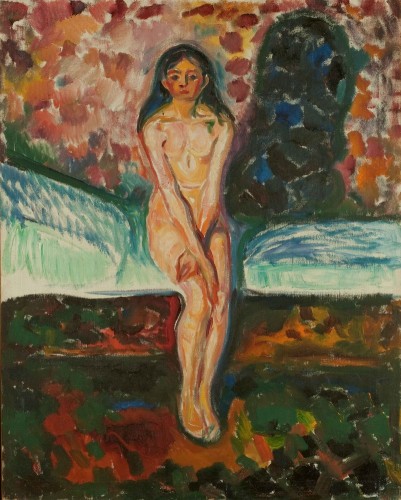Edvard Munch, “Puberty,” oil on canvas, 1914-16 (the Munch Museum, Oslo)