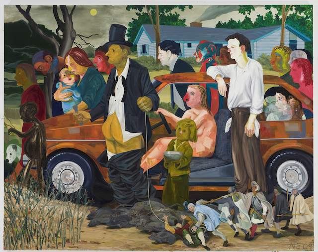 “The Triumph of Poverty,” oil on canvas, 2009 (collection Bobbi and Stephen Rosenthal, New York; photo courtesy New Museum)