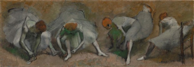 Edgar Degas, Frieze of Dancers, oil on fabric, ca. 1895, (the Cleveland Museum of Art, gift of the Hanna Fund)