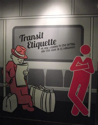 Transit Museum show in Grand Central explains the right way to ride subways and buses (photo by twi-ny/mdr)