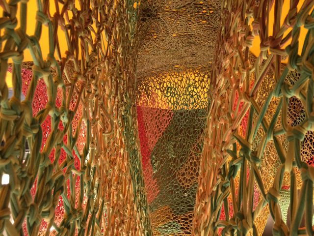 Ernesto Neto’s “The Serpent’s Energy Gave Birth to Humanity” welcomes visitors into its soothing passageways (photo by twi-ny/mdr)