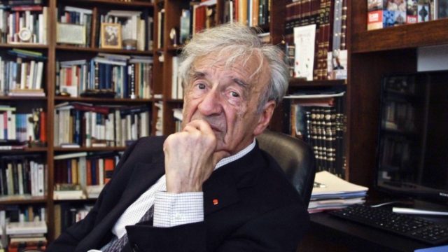 The late Elie Wiesel will be honored with a marathon reading of his first book, NIGHT, at the Museum of Jewish Heritage on January 29 (AP Photo/Bebeto Matthews)
