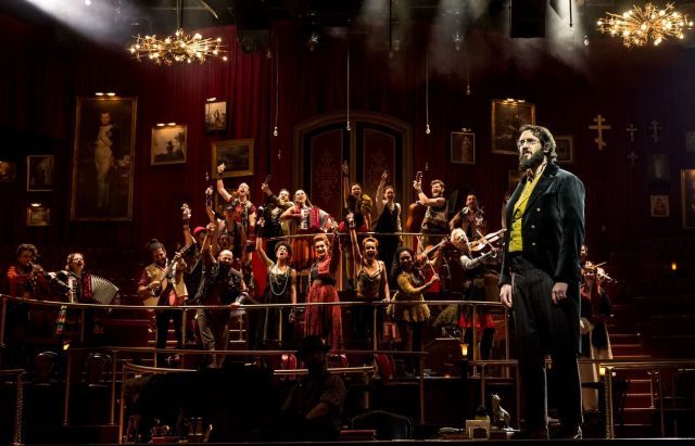NATASHA, PIERRE & THE GREAT COMET OF 1812 is bigger than any one cast member, including Josh Groban as Pierre (photo by Chad Batka)