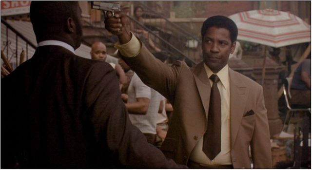 Frank Lucas (Denzel Washington) does whatever is necessary to succeed in Ridley Scotts