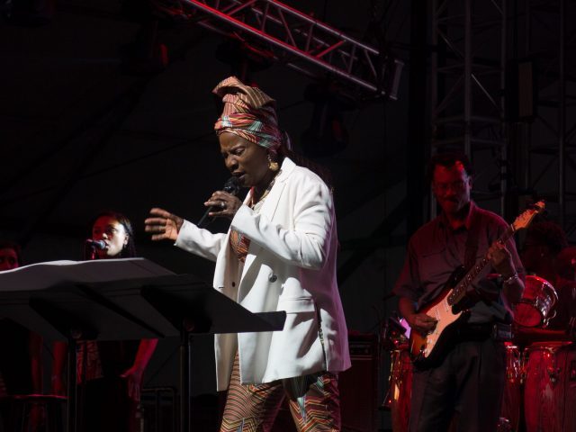Angélique Kidjo performs Talking Heads’ Remain in Light at Bonnaroo last month