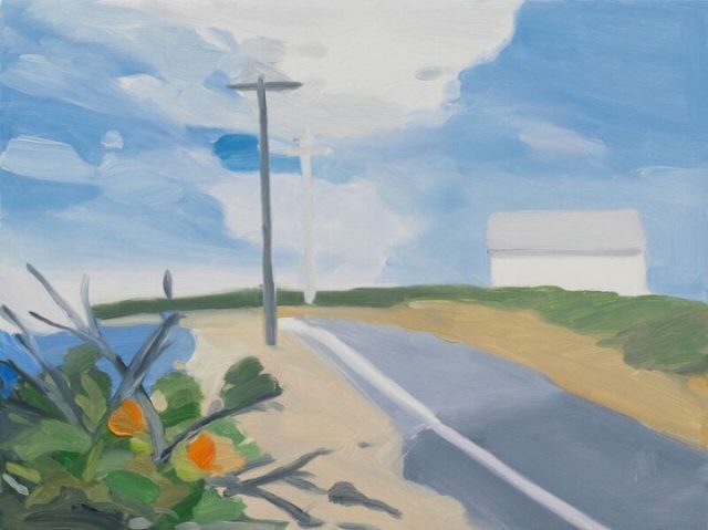 Maureen Gallace, “Surf Road,” oil on panel, 2015