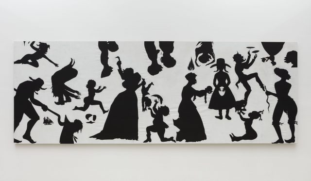 Kara Walker, “Slaughter of the Innocents (They Might be Guilty of Something),” cut paper on canvas, 2017 (Photo: © Kara Walker / Courtesy of Sikkema Jenkins & Co., New York)