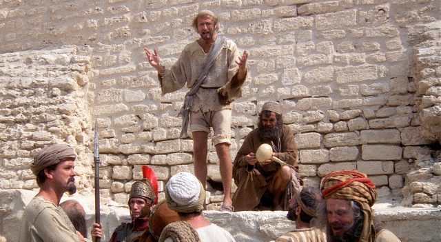 Graham Chapman plays a would-be savior in LIfe of Brian