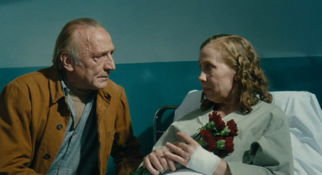 Marcel (André Wilms) and Arletty Marx (Kati Outinen) face life with a deadpan sense of humor in Aki Kaurismäki’s Le Havre