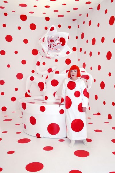 10 July 2012 - New York - A wax figure of Japanese artist Yayoi