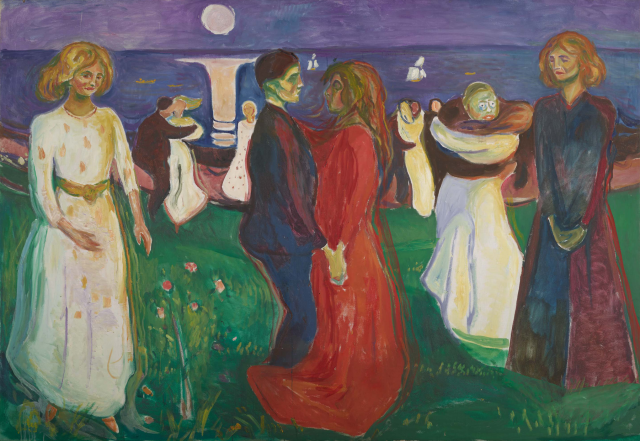 Edvard Munch, The Dance of Life, oil on canvas, 1925 (Munch Museum, Oslo / © 2017 Artists Rights Society (ARS), New York)  