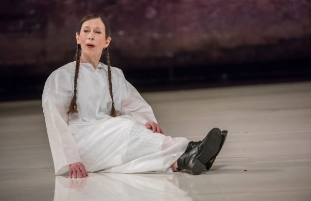 Meredith Monk gets closer to the earth in Cellular Songs at BAM (photo by Stephanie Berger)