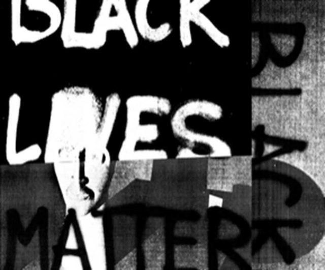 Adam Pendleton, Black Dada Flag (Black Lives Matter), 2015–2018. Digital print on polyester, dimensions variable. Courtesy: the artist and PACE
