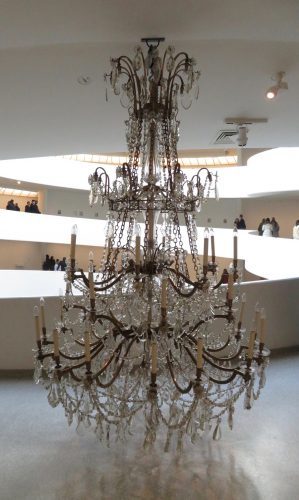 Several late-nineteenth-century chandeliers are infused with personal and political meaning in Danh Vo show at the Guggenheim (photo by twi-ny/mdr)