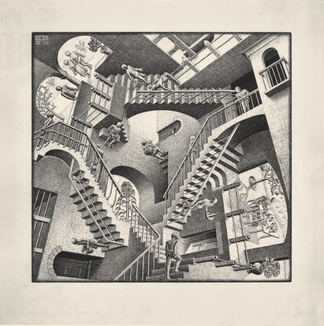 M. C. Escher Relativity Lithograph Private Collection, Usa All M.C. Escher Works @ 2018 The M.C. Escher Company. All rights reserved www.mcescher.com