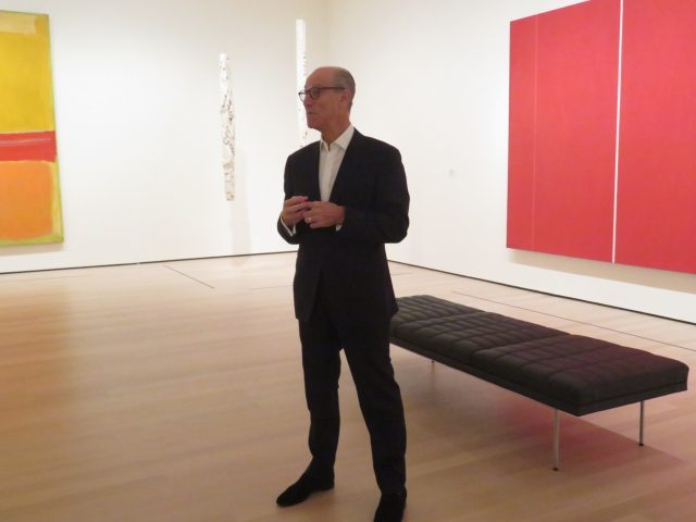 MoMA director Glenn D. Lowry shows off the new museums curatorial (photo by twi-ny/mdr)