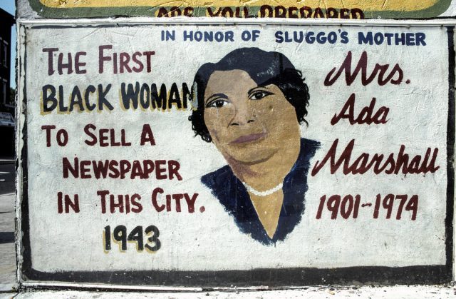 Mrs. Ada Marshall, Martin Luther King Drive at Bostwick, Jersey City, 2004.