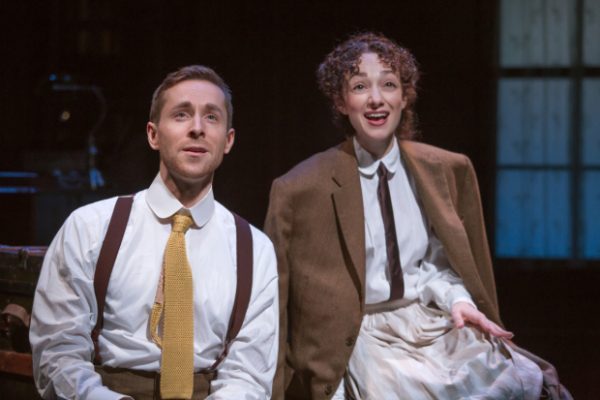 Adam Halpin and Megan McGinnis in Daddy Long Legs, directed by John Caird, at the Davenport Theatre. (© Jeremy Daniel)